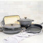 6 Piece Enamel Coated Cast Iron Cookware Set